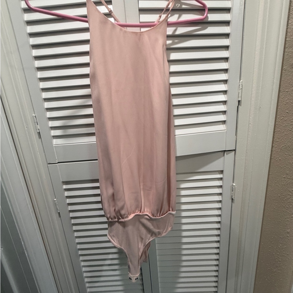 Pink Sleeveless Bodysuit